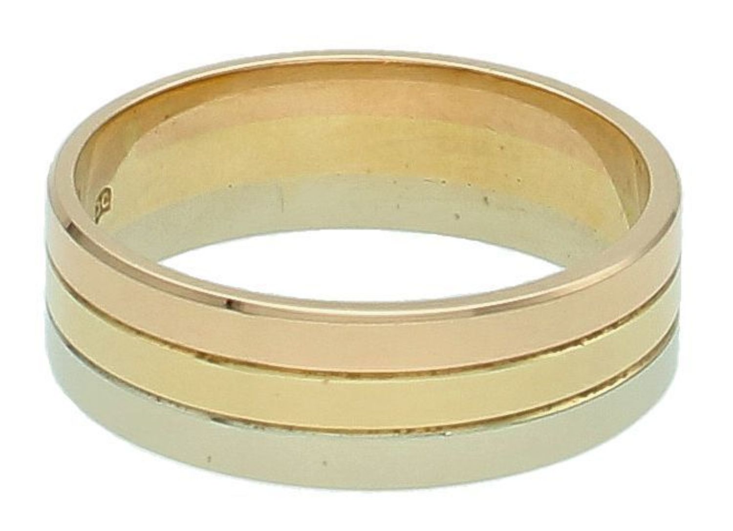 Obrączka złota Płaska Trzy barwy Złota 585 DIAMENT rozmiar 15 F-6 6mm  Powiedz tak obrączkom marki DIAMENT !☆ Obrączki ślubne w ponad 300 wzorach ☆ Darmowa dostawa ☆ Gwarancja ☆ 1.jpg